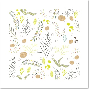 Seaweed Pattern Posters and Art